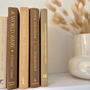 Mocha Latte Book Bundle - Decorative Books for Room Decor