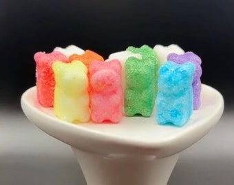 10 mini bear glitter sugar bombs