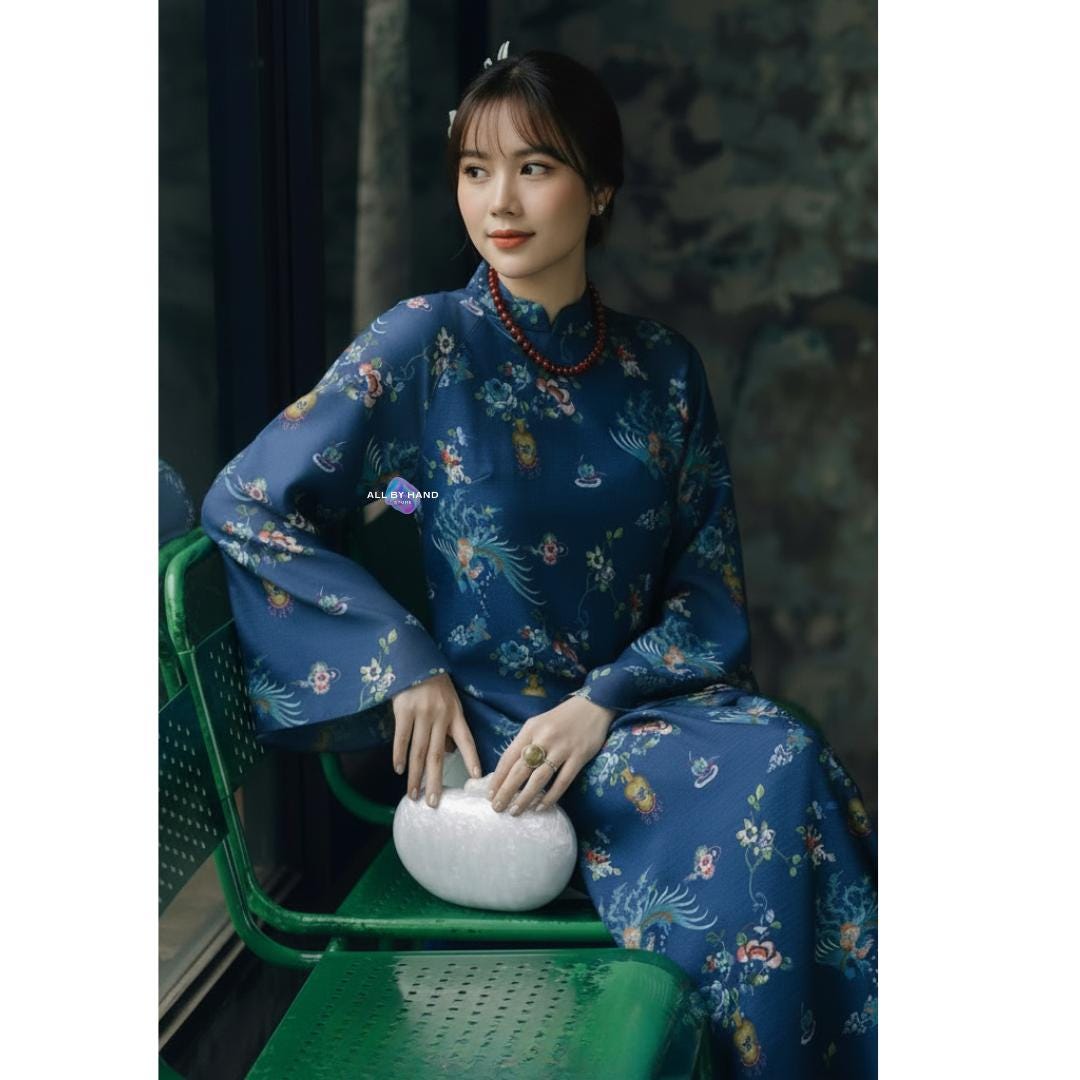 blue floral tea dress Sophia Midi Dress in Blue and White Floral main image 1