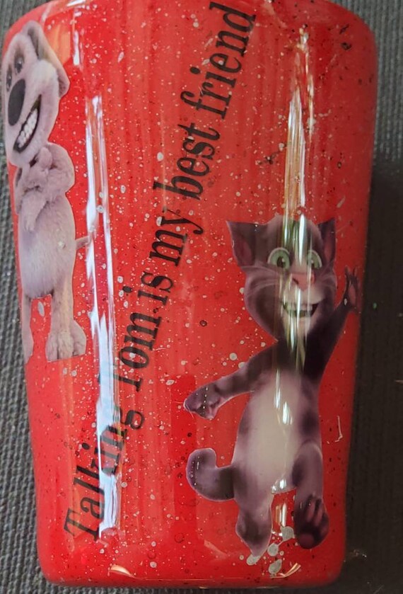 Talking Tom Tumbler Talking Tom and Friends Kids Tumblers Etsy