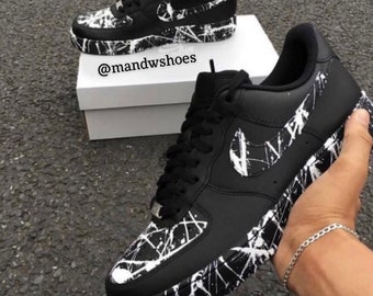 nike air force black custom