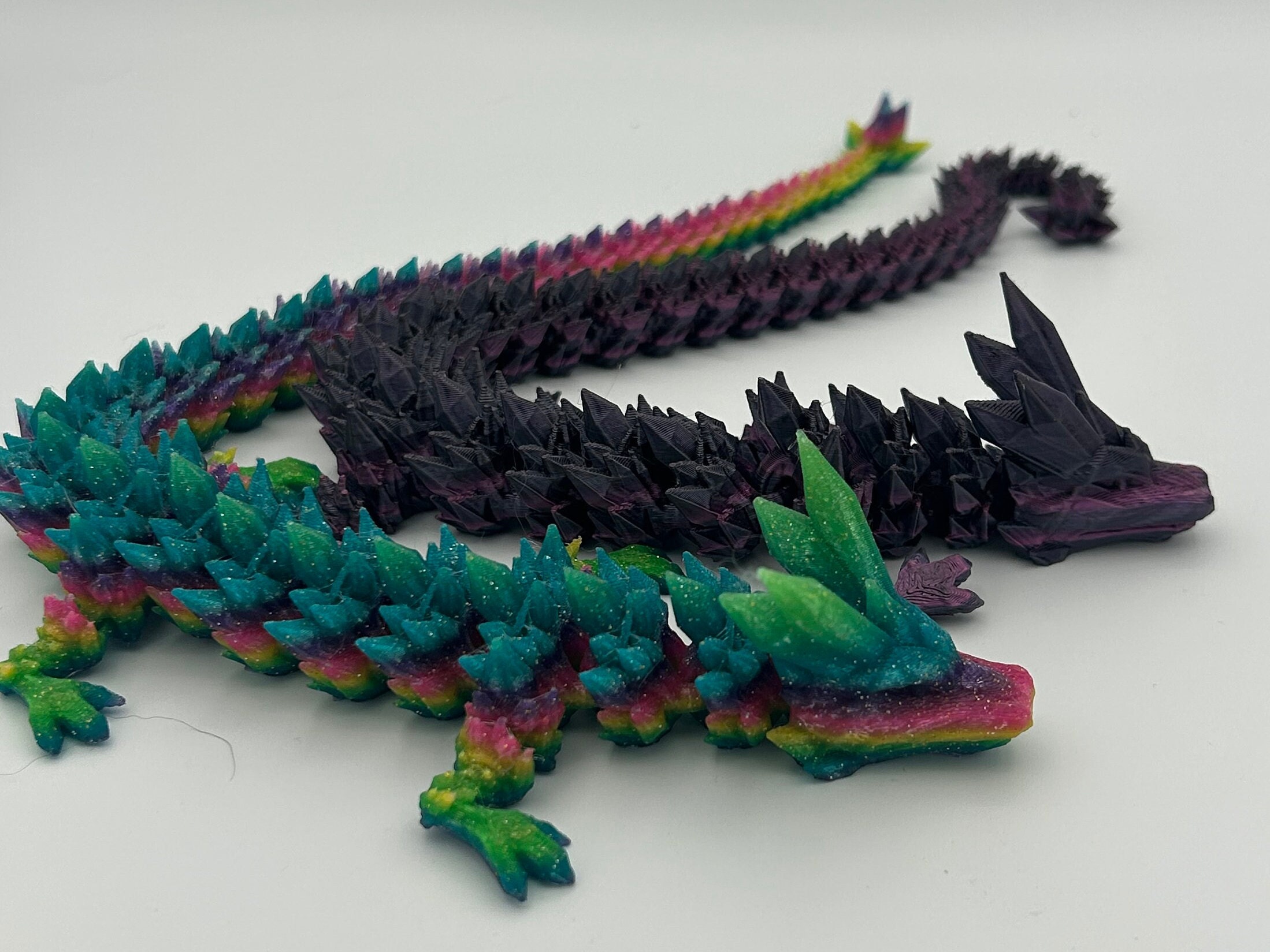 Crystal Dragon Longtail 12 Inches Etsy