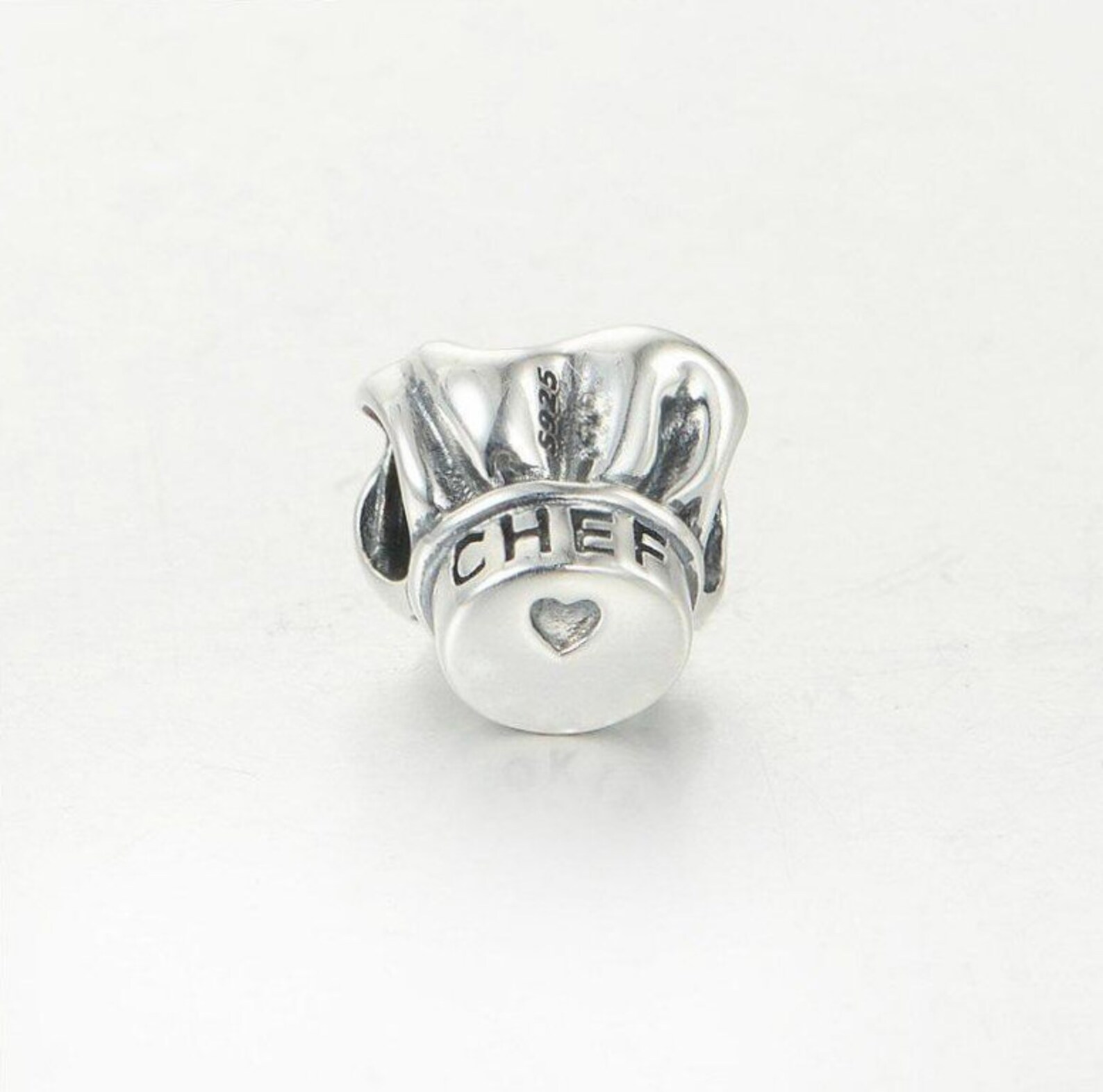 925 Sterling Silver Chef Hat Charm for Pandora Charm Bracelet Etsy