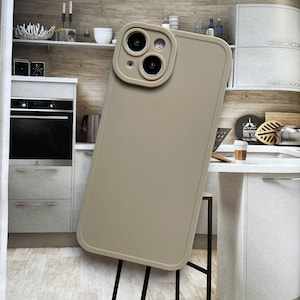 Newest Trendy Colour Tea White Matte and Pale Grey Matte Plain iPhone case Available for iPhone 15 series now Grey