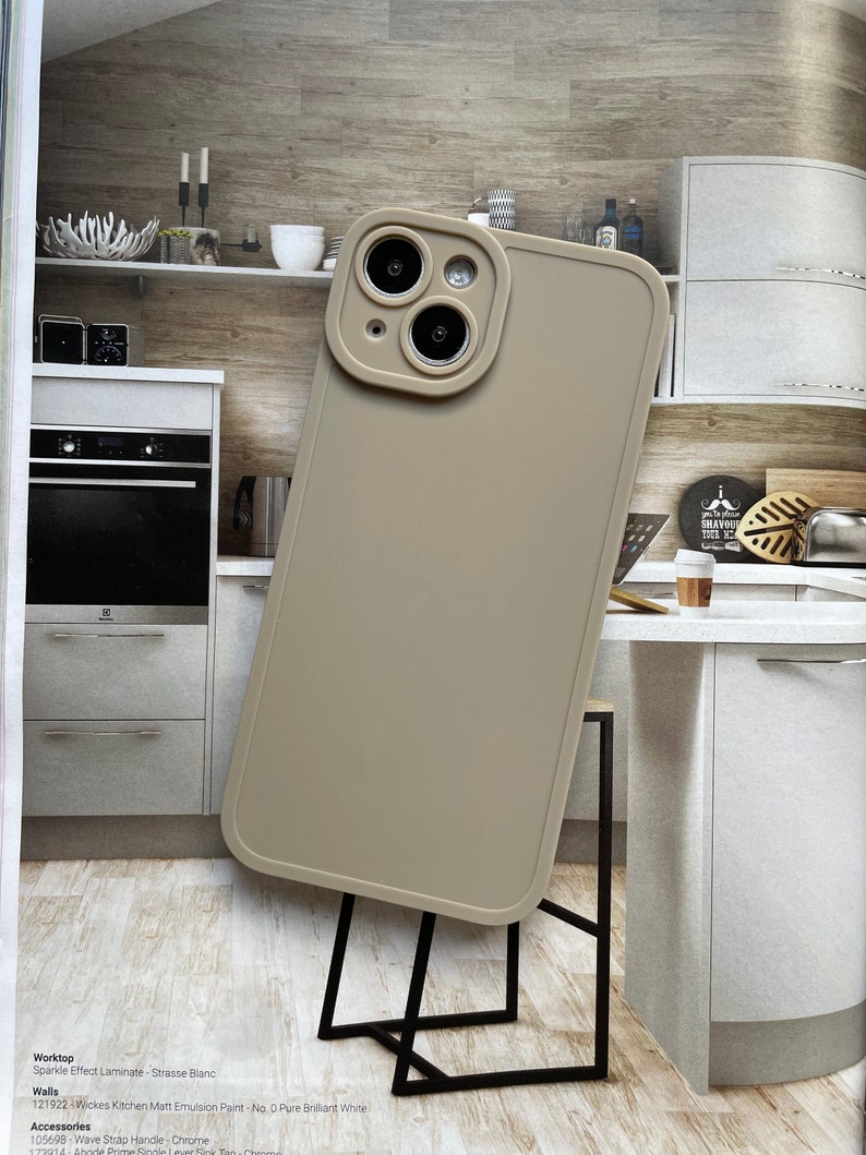 Newest Trendy Colour Tea White Matte and Pale Grey Matte Plain iPhone case Available for iPhone 15 series now Grey