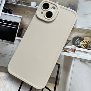 Newest Trendy Colour Tea White Matte and Pale Grey Matte Plain iPhone case Available for iPhone 15 series now image 6