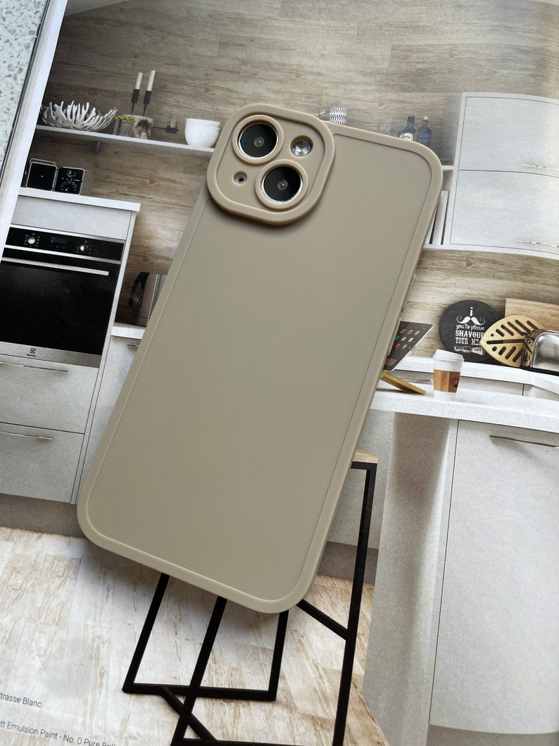 Newest Trendy Colour Tea White Matte and Pale Grey Matte Plain iPhone case Available for iPhone 15 series now image 10