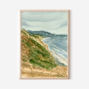 Black&#39;s Beach Print, La Jolla Seascape Artwork, San Diego Coastal Painting, Southern California Coastal Art, West Coast Ocean Art Print