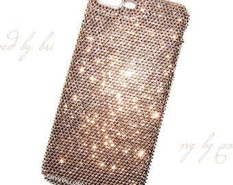 Coque iPhone personnalisée cristal autrichien Bling n'importe quel modèle Apple coque rigide cristallisée complète nom ébloui personnalisé 17 16 16e 15 Air Pro Max