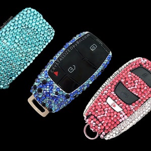 SAVORI Car Keychain Rhinestones Car Key Fob Keychains Bling Key