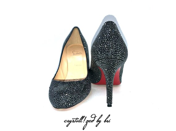 Crystal shop couture shoes