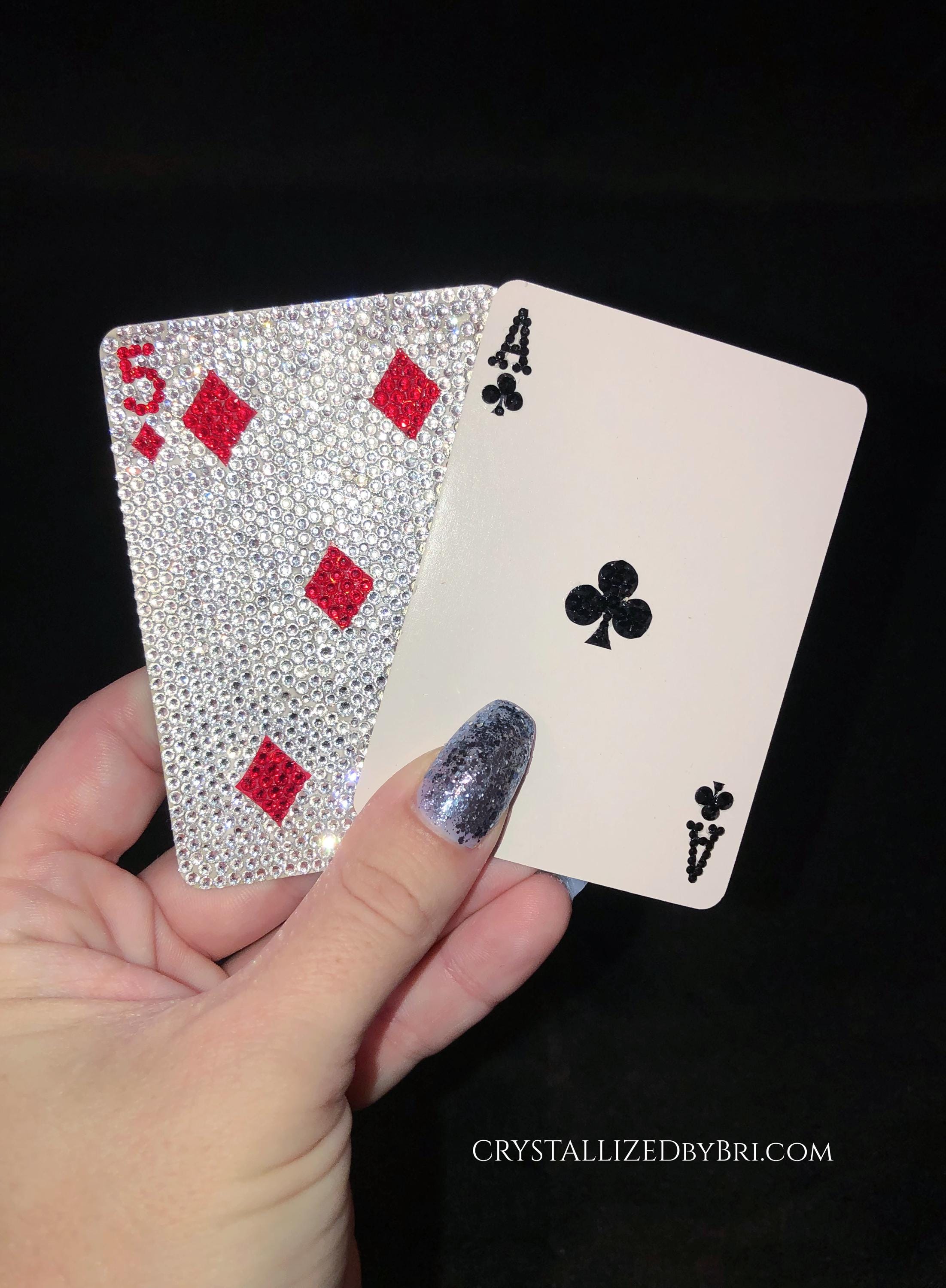 Austrian Crystal Playing Card Bling Any Color Game Bedazzled ...