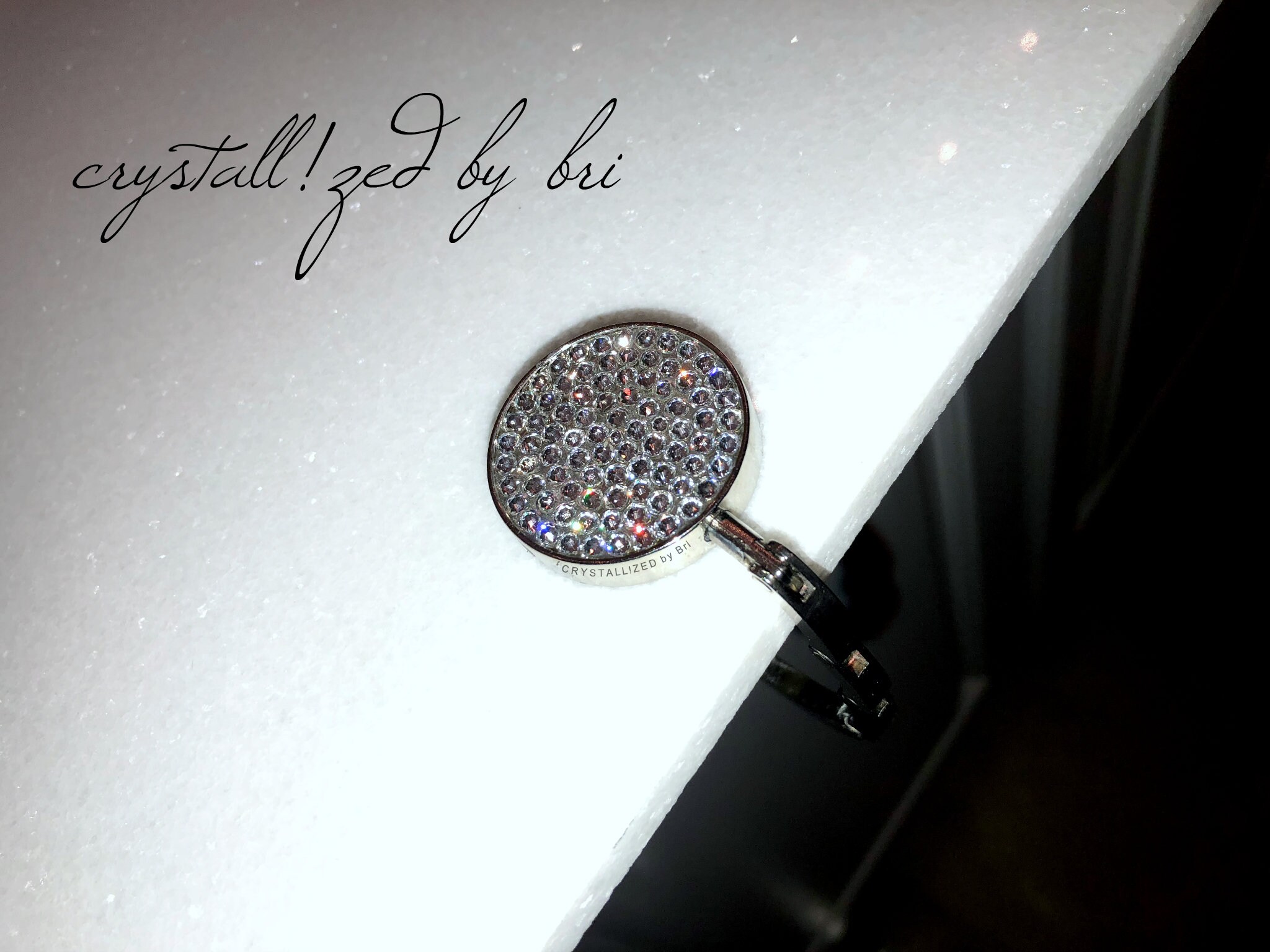 Handbag Hook w/ Swarovski Crystals Bling Fashion Accessories Etsy