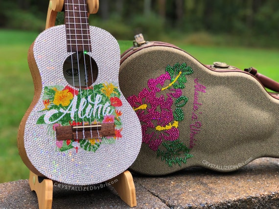Austrian Crystal Custom Ukulele Bling Personalized Any Colors