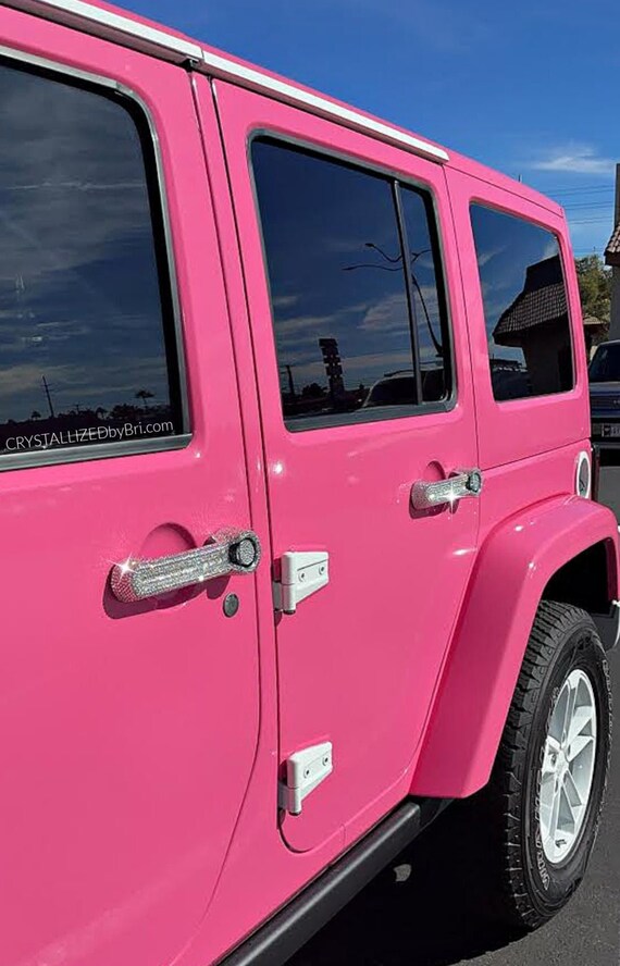 Austrian Crystal Custom Car Door Handles Bling Crystallized Caps Covers Bedazzled Auto Accessories Universal Diamonds Girly Grand Cherokee Etsy