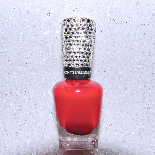 Austrian Crystal Any Nail Polish Bottle Bling  Crystallized Fashion Bedazzled Accessories Makeup Lacquer OPI Essie Deborah Lippmann