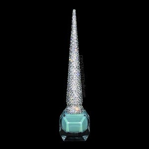 Custom Nail Polish Bottle Austrian Crystal Bling Crystallized Fashion Bedazzled Accessories Lacquer Gel OPI Essie Deborah Lippmann Manicure