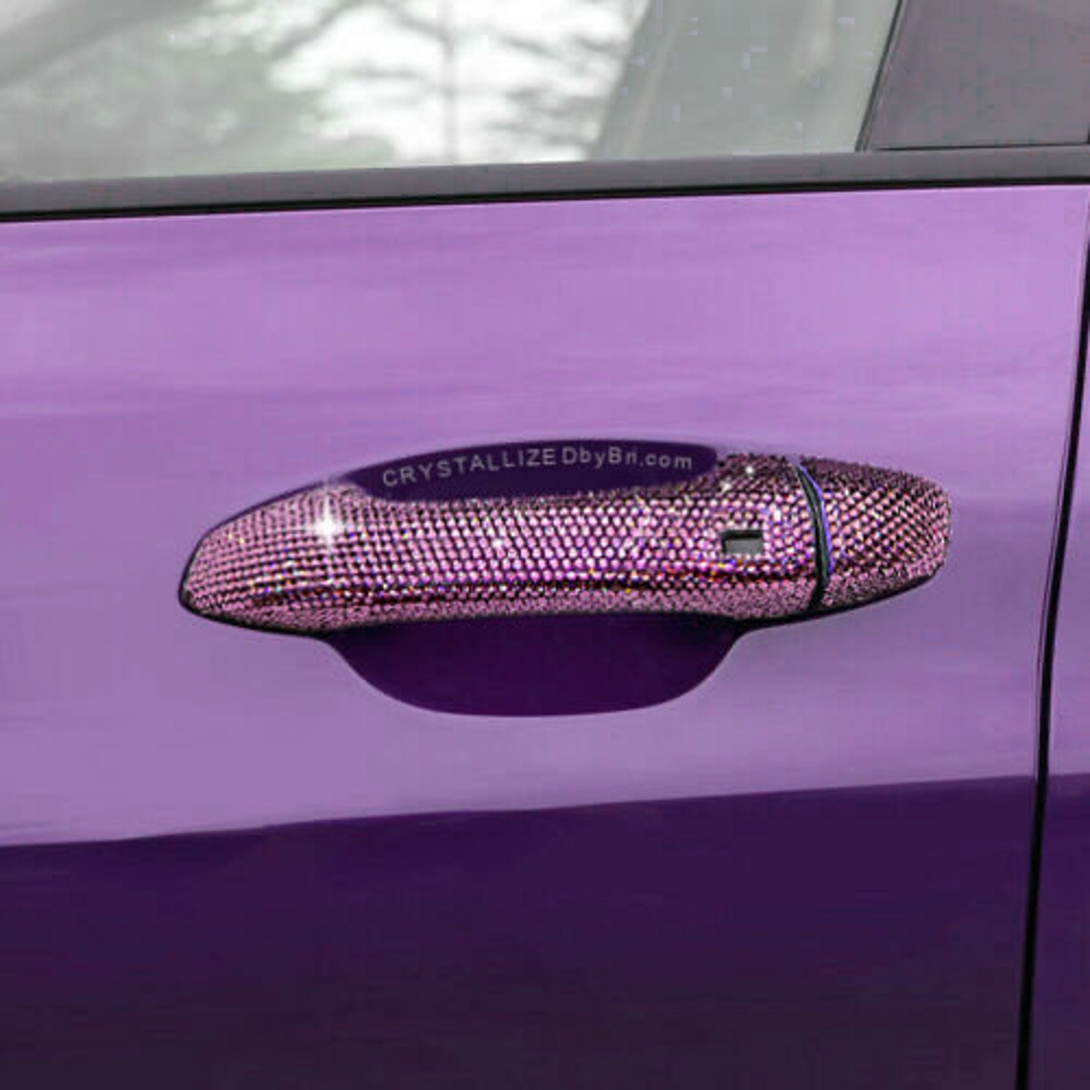 Austrian Crystal Custom Car Door Handles Bling Crystallized Caps Covers ...