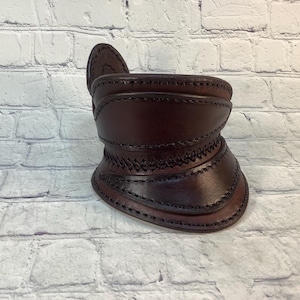 Single SCA Leather Right Demi (large) in Golden Brown