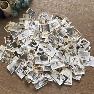 HOMMES/GARÇONS-photos vintage-papier antique éphémères/pièces de scrapbooking-cartes pour armoire, CDV, journal indésirable, lot artisanal-snaps. Polaroïd/Film