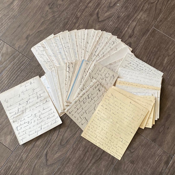 Vintage 1920’s LOVE LETTERS- Personal Handwritten/Typed Documents. Stamped Envelopes. Varying Years. Pride Notes/Correspondence-Handwritten