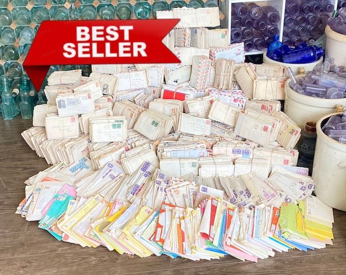 Letter Lots- Antique/Vintage Personal Handwritten Documents. Love Letters, War Correspondence. Stamps/Envelopes- Paper Time Capsules