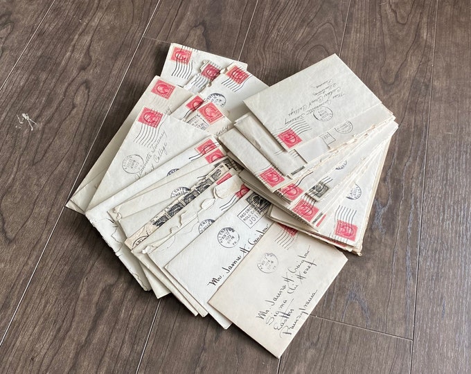 Retro Typed Notes Vintage 1920’s Personal + Some Love Letters-handwritten/typed Documents ...
