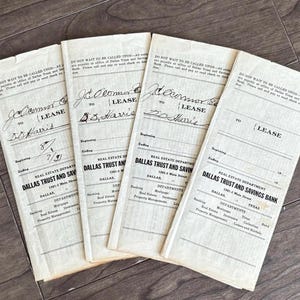 1 Antique Lease Document- 1920s Typed/Handwritten. Fountain Pen Documents. Vintage Accounting/receipts-Old Letters-Envelope Covers-Scrapbook