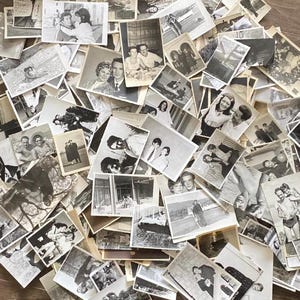 COUPLES-photos vintage-papier antique éphémères/pièces de scrapbooking-carte pour armoire, CDV, journal indésirable, lot artisanal-snaps. Polaroïd/Film