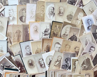 Antique Portrait Photos: 1860s-1910s Ephemera for Junk Journals
