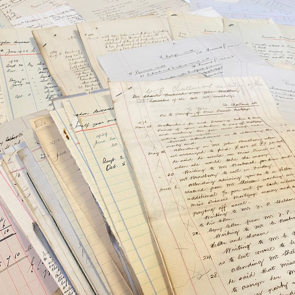 Antique/Vintage Ledgers! - (1890s-1910s ) Handwritten Letters.Accounting/Documents-Old Letters. Envelope Covers, Photos, Billheads