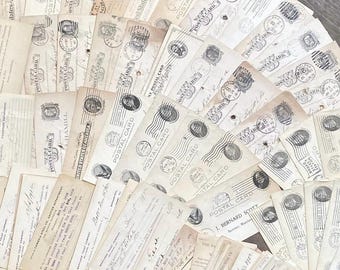 Antique Postal Cards. 1880-1920. Handwritten Documents- Stamped Envelopes. Pride Notes/Advertising-Letters. Scrapbooking Journal Lot