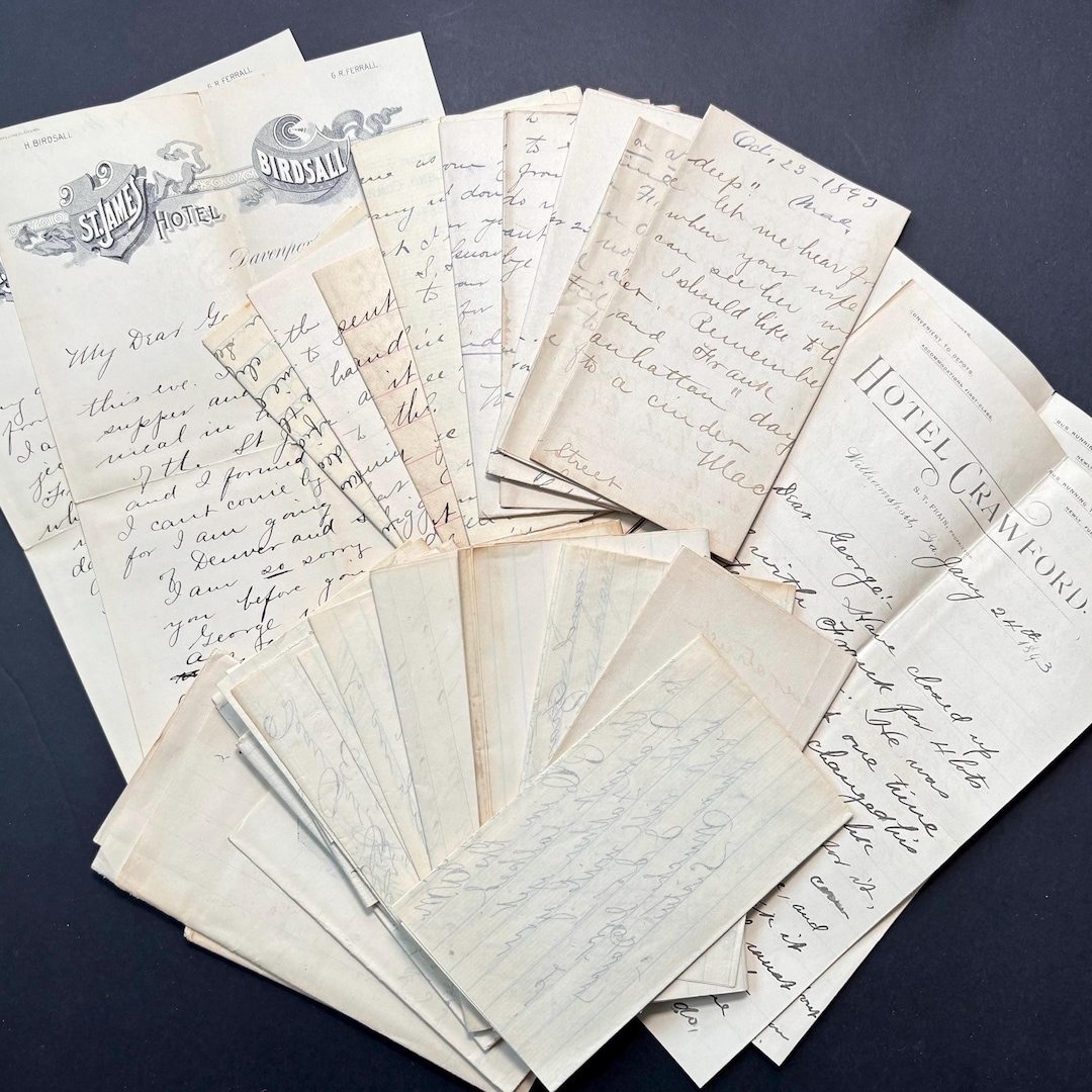 Letters to George! 1890’s Letters- (2 Letters) Antique Personal ...