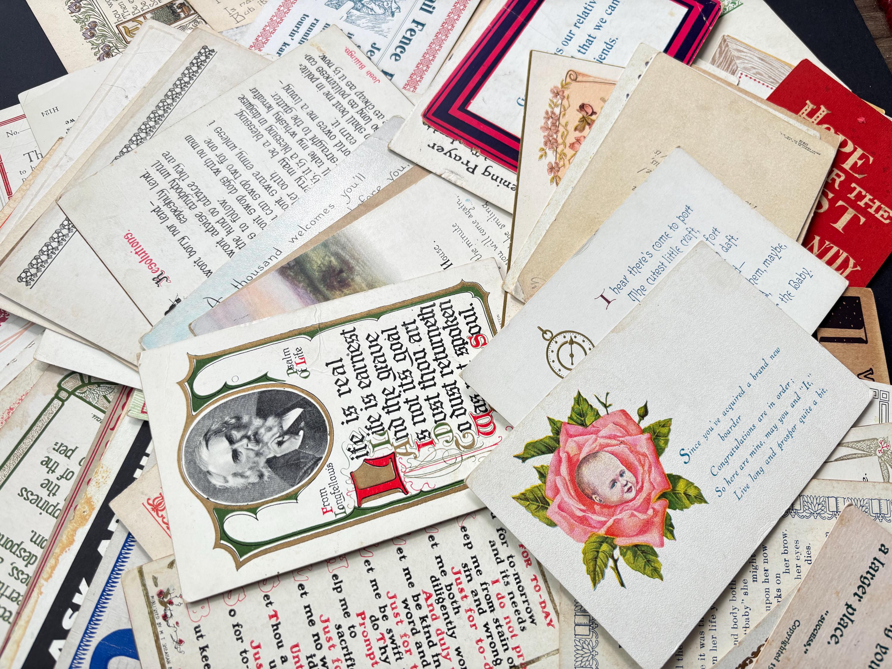Notes 1900s 5 Antique Postcards: 1900s Vintage Ephemera for Junk Journals ...