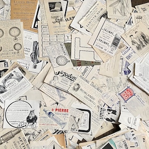 Anúncios antigos. Década de 1870-1930. Cartões comerciais vitorianos - Scrapbooking/Artesanato/Efêmeras - Diários/Cartas e fotos vintage. Lote.