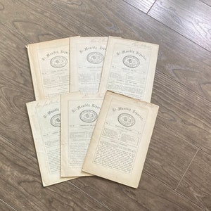 Revista/Folletos antiguos. Década de 1870. Reportero quincenal. Tratado religioso del Alto Canadá. Tornoto. Documentos históricos mecanografiados. Noticias e información de servicio.