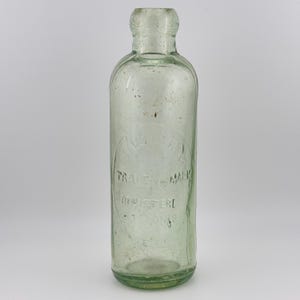 Scarce Antique Soda Bottle. Hutchinson Style Late 1800s. / John Verner Toronto Ontario, Vintage Soda Pop. Blob Top Lot. Jar. Container- Art