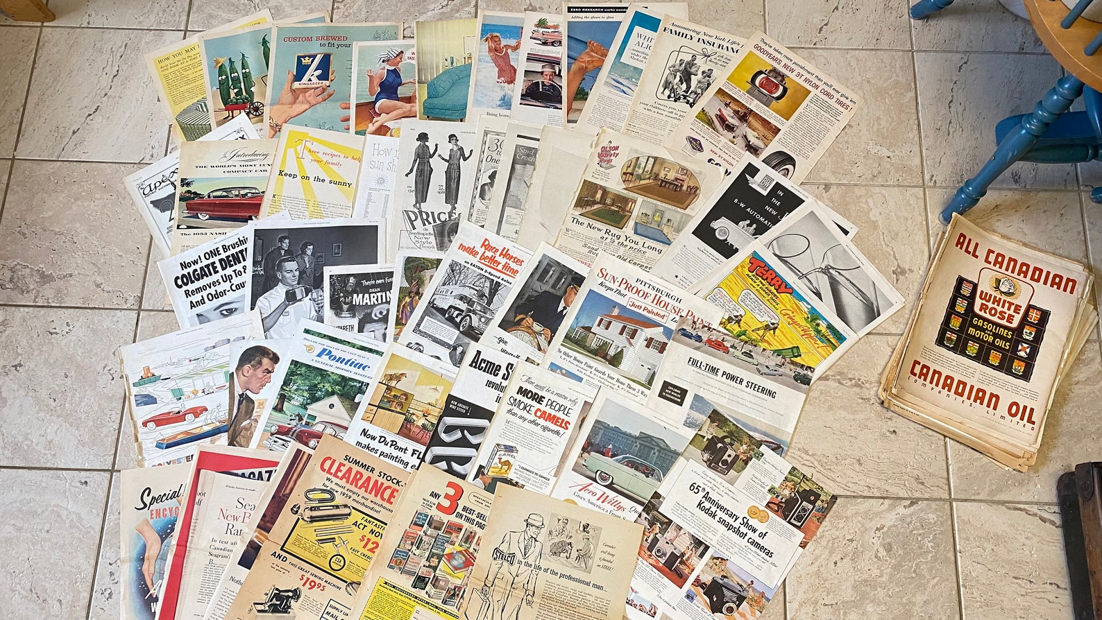 Large Vintage Magazine Advertisements 1900s-1960s: Ephemera Lots for ...