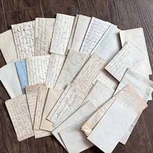 5) Cartas de la década de 1910 (sueltas) Documentos antiguos/vintage de amor/personales manuscritos. Correspondencia. Sellos/Sobres: Cápsulas del Tiempo de Papel.