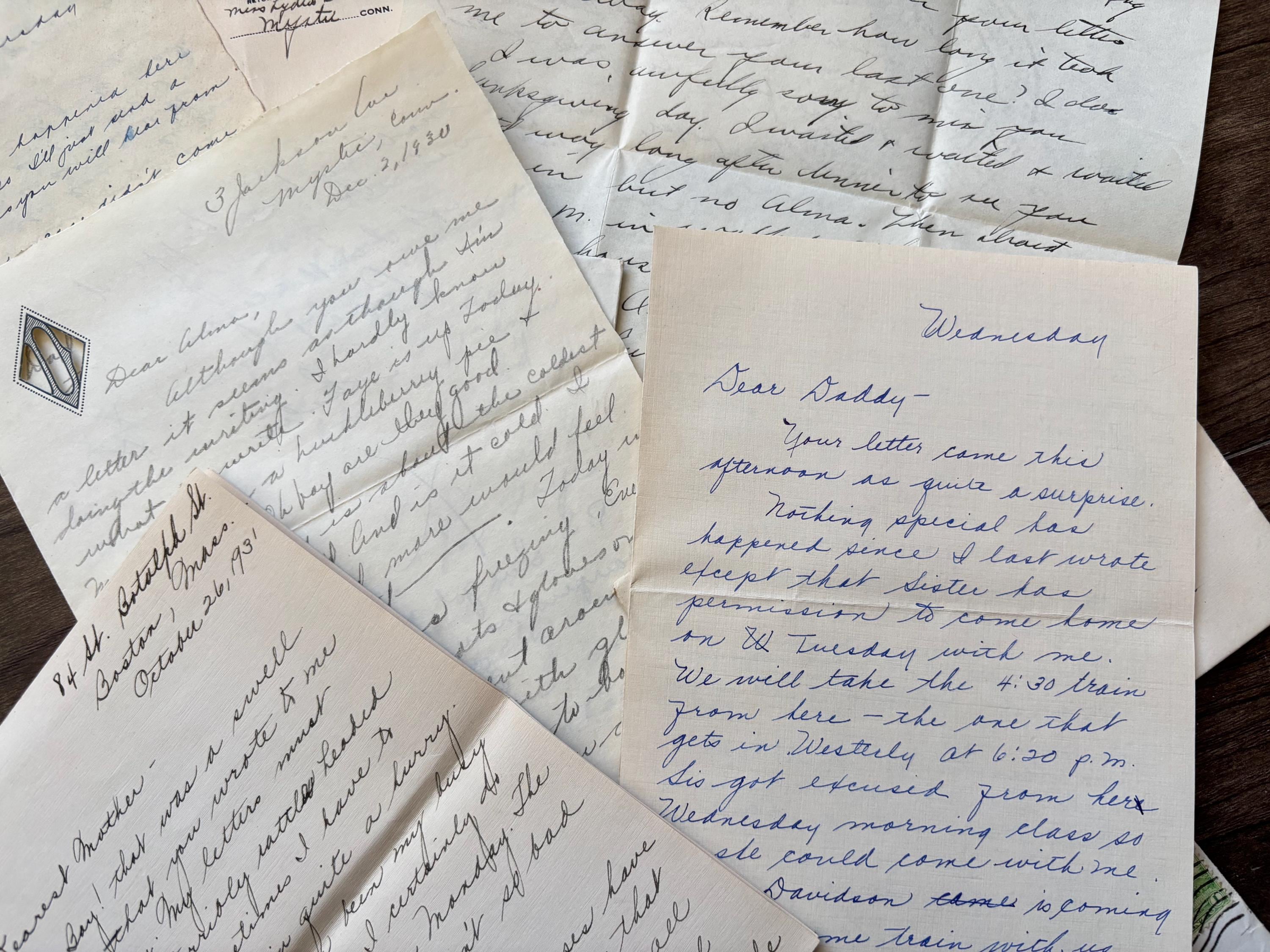 1920年代/30年代の家族の手紙 - アンティーク/ヴィンテージの手書きの