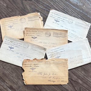 WW2  Letter Lot. 1940s- Handwritten/Typed Documents-Stamped Envelopes. Varying Years. Notes/Correspondence- Historic Lot. Ephemera, Crafts