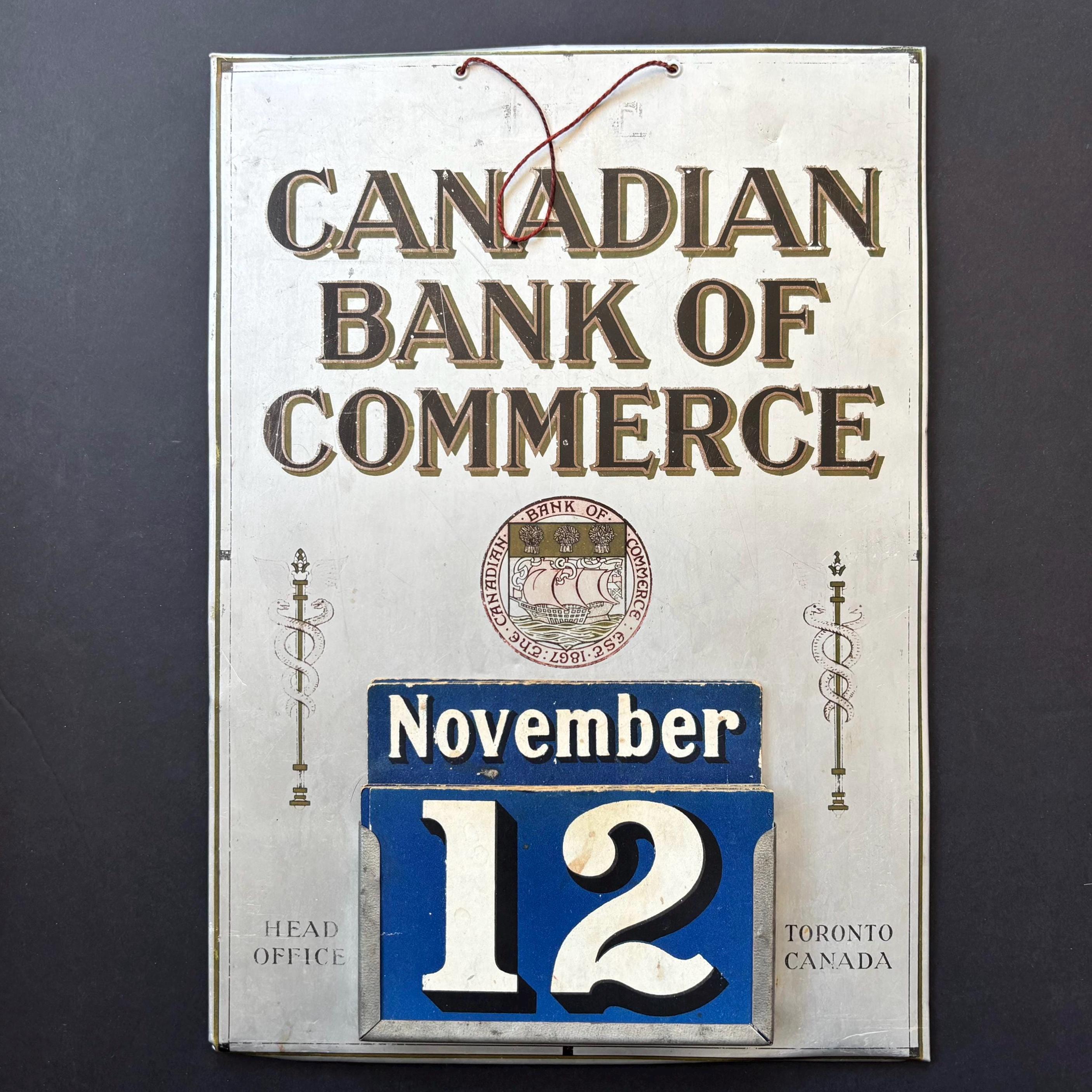 Vintage Bank Calendar - Etsy