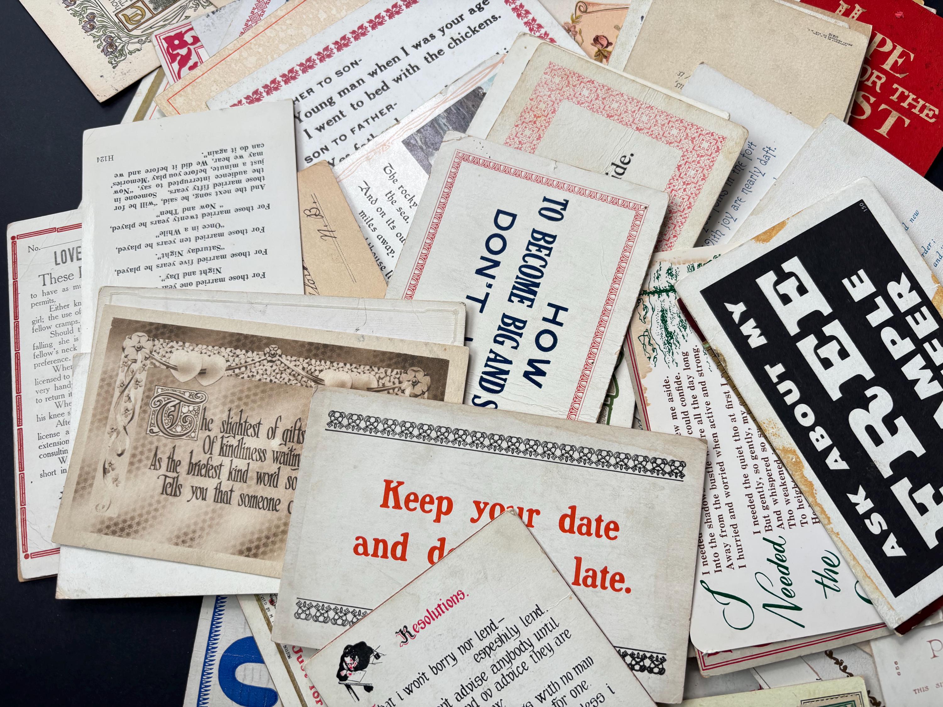 Notes 1900s 5 Antique Postcards: 1900s Vintage Ephemera for Junk Journals ...