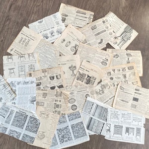 5) Recortes de revistas/catálogos antiguos. 1903-04 T. Eaton Co. Publicidad, historias, noticias, expedientes, etc. Documentos históricos mecanografiados. Découpage.