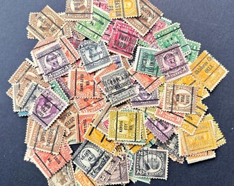 Vintage Stamp Lot. Small Collection. Canceled Stamps. Ephemera Lots- Scrapbooking, Philately, Junk Journaling. Collectable