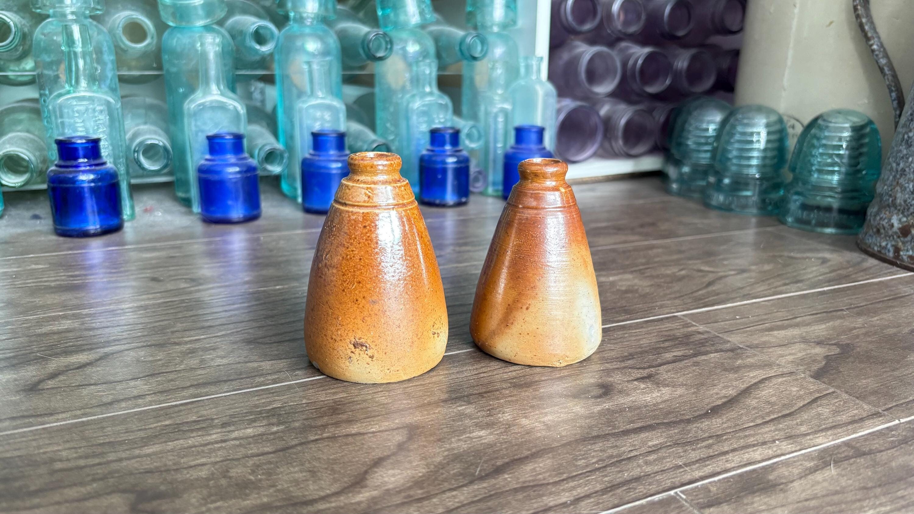 Vintage brown bottle - Etsy 日本