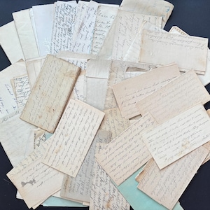 5 Cartas Antigas - (Soltas) Documentos Pessoais Antigos/Vintage Manuscritos. Correspondências. Selos/Envelopes - Cápsulas do Tempo em Papel