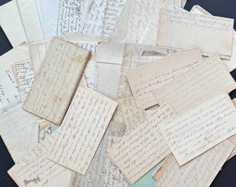 5 Antique Letters- (Loose) Antique/Vintage Personal Handwritten Documents. Correspondence. Stamps/Envelopes- Paper Time Capsules