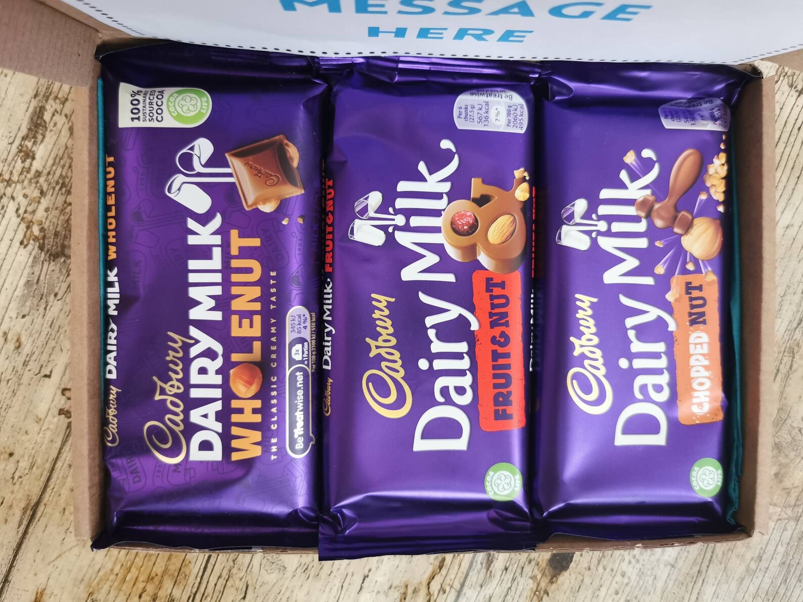 Cadbury Fruit and Nut Personalised Gift Letter Box Gift Etsy UK