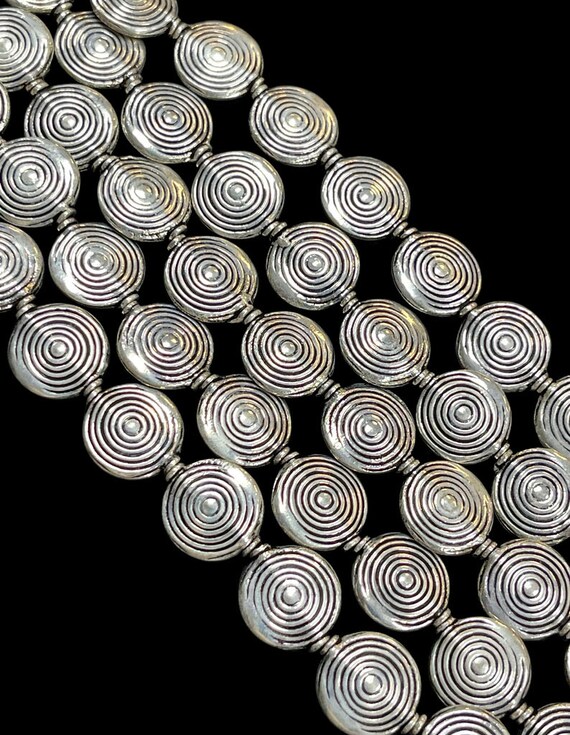 925 Sterling Silver Plated Copper Beads Strand Size 12mm, Bali Silver  Spacer Beads for DIY Jewelry Craft Charm Findings Jewelry Supplies